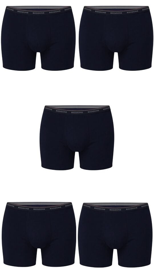 5 li Paket Erkek Büyük Beden Rahat Kalıp Redzone Likralı Bambu Boxer
