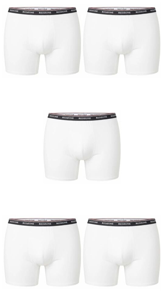 5 li Paket Erkek Büyük Beden Rahat Kalıp Redzone Likralı Bambu Boxer