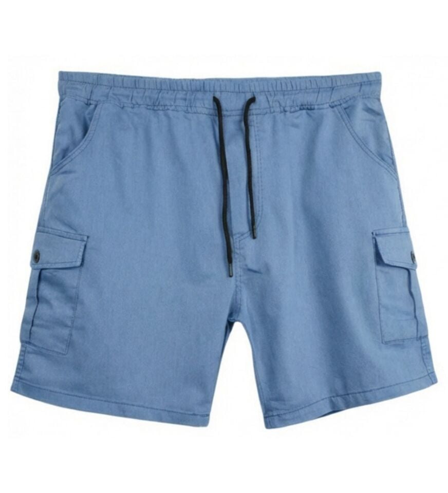 Erkek Büyük Beden 118-176 Kilo Arası İçin Uygun Kargo Cepli Kot Şort