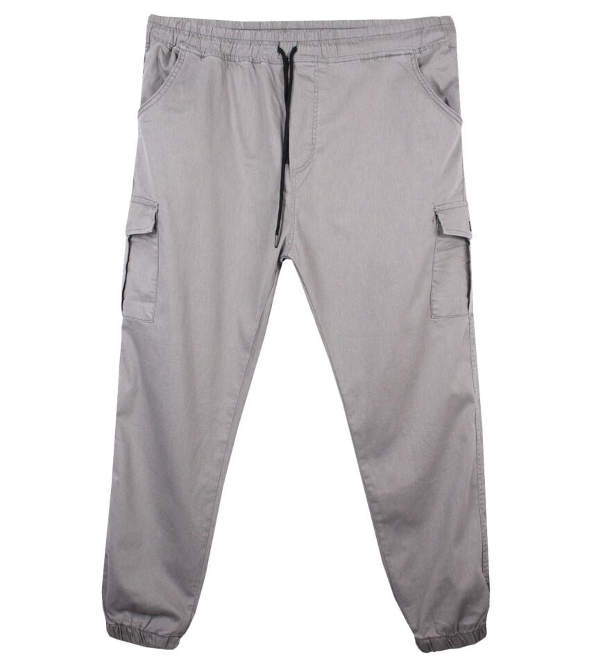 Erkek  Büyük Beden 100-156 Kilo Arası İçin Uygun Kargo Cepli Jogger Kot Pantolon