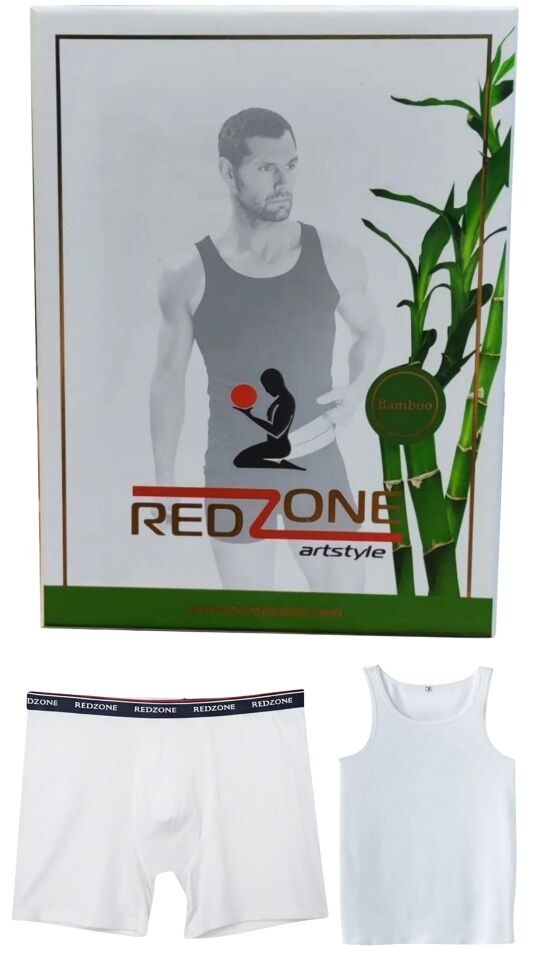 Erkek Premium Kalite Standart Kalıp Redzone Kutulu Bambu Atlet Boxer Takım